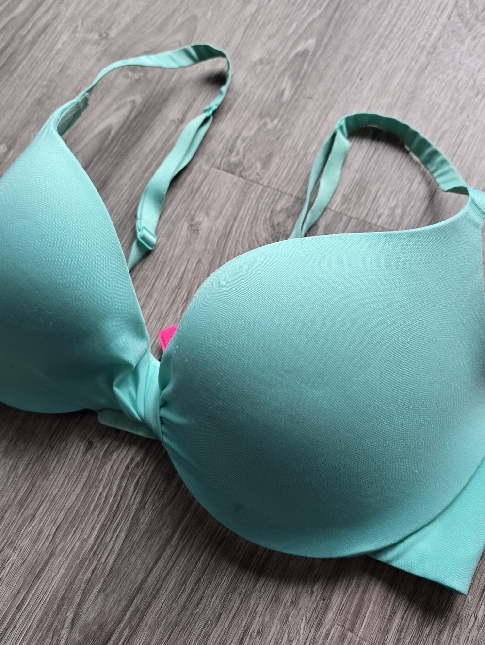 Women's T-Shirt Bra in Aqua Green - Unbranded